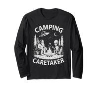 Cute Camp Alien Camping Caretaker Bigfoot Campfire Nurse Long Sleeve T-Shirt