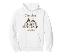 Cute Camping Dogs Puppies Camp Hike Hiking Vacation Holiday Pullover Hoodie