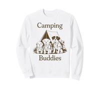 Cute Camping Dogs Puppies Camp Hike Hiking Vacation Holiday Sweatshirt