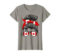 Cute Canadian Girl Canada Flag Girls Women Daughter Kids T-Shirt