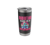 Cute Cancer Awareness Gift - Radiation Gave Me Superpowers Stainless Steel Insulated Tumbler