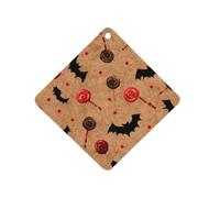 Cute Candy Bats Pattern Car Air Freshener Aromatherapy Tablets Hanging Scented Cards for Rooms Bathrooms Wardrobe Rhombus