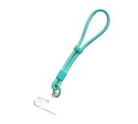 Cute Candy Color Simple Hand Strap Adjustable Short Silicone Phone Lanyard Clip-On Phone Case Universal Anti-Lost Strap(Pink)