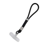 Cute Candy Color Simple Hand Strap Adjustable Short Silicone Phone Lanyard Clip-On Phone Case Universal Anti-Lost Strap(Rose Gold)