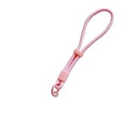 Cute Candy Color Simple Hand Strap Adjustable Short Silicone Phone Lanyard Clip-On Phone Case Universal Anti-Lost Strap(Blue/Green)