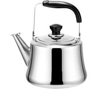 Cute Candy Color Stainless Steel Whistling Tea Kettle, Modern Stovetop Teapot for Gas, Induction, Electric Stoves(Silver,2L)