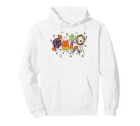 Cute Candy Crew Halloween Candy Corn Gummy Worm Lollipop Pullover Hoodie