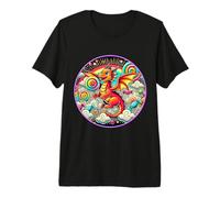 Cute Candy Dragon Fantasy Design - Colorful and Fun Artwork Premium T-Shirt