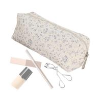 Cute Canvas Makeup Bag Large Floral Printing Makeup Bag Organizer for Women | Cute Stylish Design, Compact Dimension, Neat Storage For Cosmetics, Eye-shadow Brushes, Assorted Beauty Tools