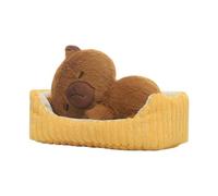 Cute Capibara Plush Toy, Sleeping Capibara Plush Toy | Cute Cartoon Capibara Lying Down Sleeping Doll, Home Decoration, Cuddly Capibara Doll for Living Room, Bedroom