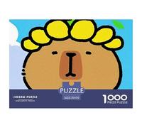 Cute Capybara 1000 Piece Jigsaw Puzzle for Adults Educational Game Cute Little Animals Family Puzzle Game Birthday Gifts for Decompression And Wall Decor70x50cm/1000pcs