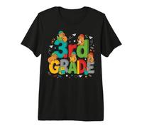 Cute Capybara 3rd Grade School First Day Student Premium T-Shirt