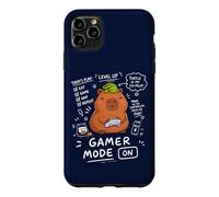 Cute Capybara and Turtle Anime Gamer Kawaii Gaming Animal Case for iPhone 11 Pro Max