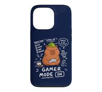 Cute Capybara and Turtle Anime Gamer Kawaii Gaming Animal Case for iPhone 13 Pro