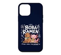 Cute Capybara Axolotl Funny Ramen Boba Bubble Milk Tea Anime Case for iPhone 12 mini