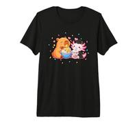 Cute Capybara Axolotl Graduation Ramen Boba Lovers Premium T-Shirt