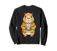 Cute Capybara Bubble Tea Hawaiian Shirt Sweatshirt