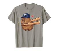 Cute Capybara Chopsticks 67 Meme 6 7 Kawaii Anime Tee T-Shirt