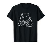 Cute Capybara Cozy Blanket Warm Drink Stay Calm T-Shirt