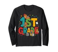 Cute Capybara First Grade Student School Design Long Sleeve T-Shirt