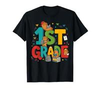 Cute Capybara First Grade Student School Design T-Shirt