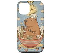 Cute Capybara Funny Graphic Kawaii Ramen And Sun Tarot Case for iPhone 12/12 Pro