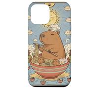 Cute Capybara Funny Graphic Kawaii Ramen And Sun Tarot Case for iPhone 12 Pro Max