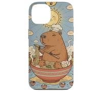 Cute Capybara Funny Graphic Kawaii Ramen And Sun Tarot Case for iPhone 14