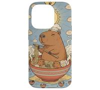 Cute Capybara Funny Graphic Kawaii Ramen And Sun Tarot Case for iPhone 14 Pro