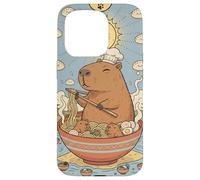Cute Capybara Funny Graphic Kawaii Ramen And Sun Tarot Case for iPhone 15 Pro