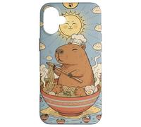Cute Capybara Funny Graphic Kawaii Ramen And Sun Tarot Case for iPhone 16 Plus