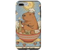Cute Capybara Funny Graphic Kawaii Ramen And Sun Tarot Case for iPhone 7 Plus/8 Plus