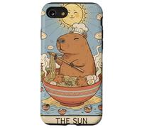 Cute Capybara Funny Graphic Kawaii Ramen And Sun Tarot Case for iPhone SE (2020) / 7/8