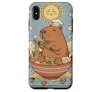 Cute Capybara Funny Graphic Kawaii Ramen And Sun Tarot Case for iPhone XS Max