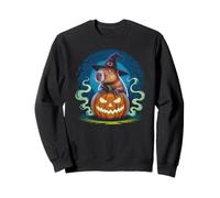 Cute Capybara Halloween Costume Spooky Pumpkin Sweatshirt