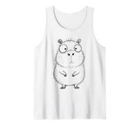 Cute Capybara Hand Drawn Sketch Doodle Drawing Tank Top