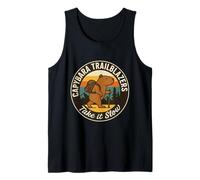 Cute Capybara Hiking - Trailblazers Outdoor Adventure Tank Top