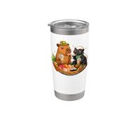 Cute Capybara Honey Badger Sushi Nigiri Bubble Tea Anime Stainless Steel Insulated Tumbler
