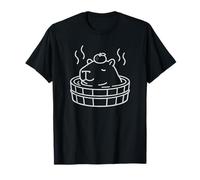 Cute Capybara Hot Spring Onsen Yuzu Calm Lover Bullet T-Shirt
