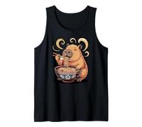 Cute Capybara Japanese Noodle Soup Kawaii Ramen Meme Tank Top