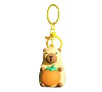 Cute Capybara Keychain - 12cm Capybara Keychain Mini, Lighted Super Cute Creative Capybaras Keychains | Funny Doll Capybaraa Pendant, Realistic Capybaraa Toy, Creative Animal Key Chain For Bag