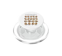 Cute Capybara Languages Kawaii Mood Chart Animal Lover PopSockets PopGrip for MagSafe