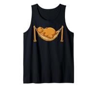 Cute Capybara Napping Hammock Animal Lover Relaxation Tank Top