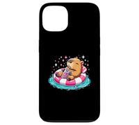 Cute Capybara On Pool Float Drinking Bubble Tea Lover Girls Case for iPhone 13