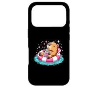 Cute Capybara On Pool Float Drinking Bubble Tea Lover Girls Case for iPhone 17 Pro