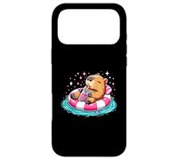 Cute Capybara On Pool Float Drinking Bubble Tea Lover Girls Case for iPhone 17 Pro Max
