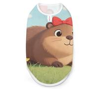 Cute Capybara Pattern Dog Shirt for Small Medium, Breathable Pet Vest Sleeveless Dog Cat T-Shirt, Soft Stretchy Fabric & UV Protection, All-Season Pet Clothes for Walking