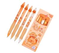 Cute Capybara Pens - Retractable Erasable Ink, Robust Writing Tool for Note-Taking, Cartoon Animal Accessory, School Stationery Item with Heat-Sensitive Grip, Student Pen for Error Correction