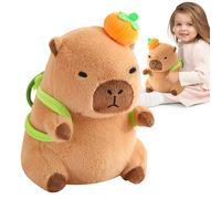 Cute Capybara Plush | Cute Hugging Doll Turtle Bag Included - Stuffed Animals Doll Pillow - for Kids Girls Christmas Children's Day On Shelves Desks Bed Sofa Living Room