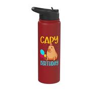 Cute Capybara Rodent Capybaras Capy Birthday Stainless Steel Insulated Water Bottle